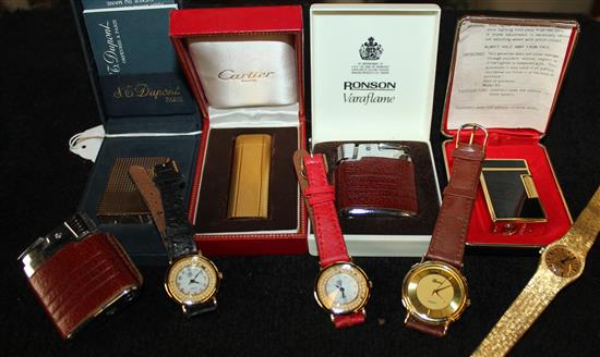 Cartier lighter & others & watches